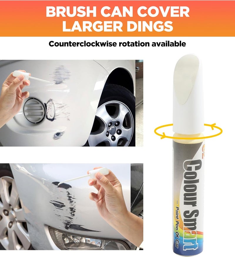 AOCISKA Car Scratch Remover,Car Paint Scratch Repair,Car Scratch Remover Pen,Car Accessories Car Pro Mending Car Remover Scratch Repair Paint Pen,Touch Up Paint for Cars Paint Scratch Repair (White) - Image 3